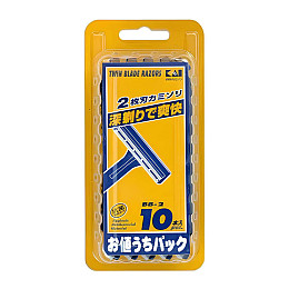 Набір одноразових бритв Kai razor Синій 10 шт