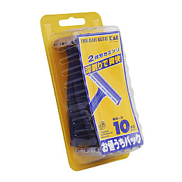 Набор одноразовых бритв Kai razor Синий 10 шт