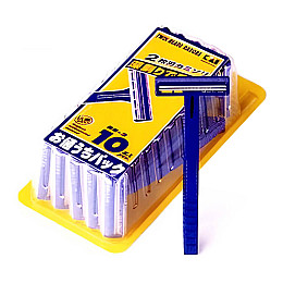 Набор одноразовых бритв Kai razor Синий 10 шт