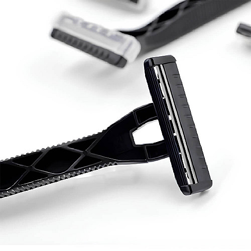 Набір одноразових бритв з 2 лезвиями Kai razor Чорний 20 шт