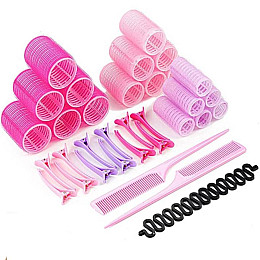 Набір для укладки волосся Urbanset 33 шт Pink KFTO69