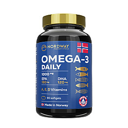 Омега 3 Nordway Daily Omega-3 1000 мг 90 капсул (CO003709)