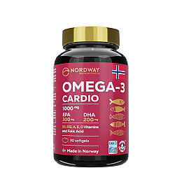 Омега 3 Nordway Omega-3 Cardio 1000 мг 30 капсул (CO003710)