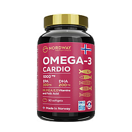 Омега 3 Nordway Omega-3 Cardio 1000 мг 90 капсул (CO003711)