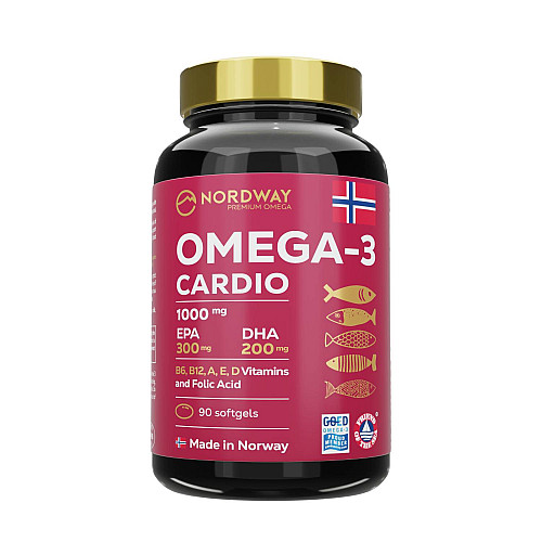 Омега 3 Nordway Omega-3 Cardio 1000 мг 90 капсул (CO003711)