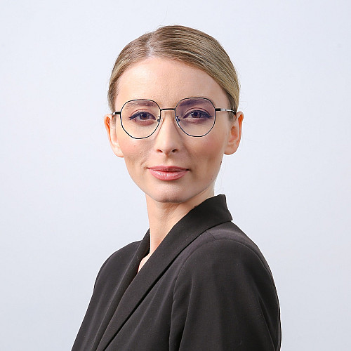 Очки для комп'ютера LuckyLOOK Blue Blocker Фешн-класика Чорний 754-812