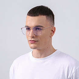Очки для компьютера LuckyLOOK Blue Blocker Фэшн-классика Золотистый 754-751