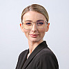 Очки для комп'ютера LuckyLOOK Blue Blocker Квадратики Золотистий 754-676