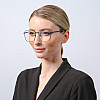 Очки для комп'ютера LuckyLOOK Blue Blocker Квадрати Чорний 754-669