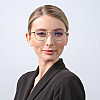 Очки для комп'ютера LuckyLOOK Blue Blocker Тишейди Чорно-сріблясті 754-621