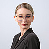 Очки для комп'ютера LuckyLOOK Blue Blocker Фешн-класика Чорно-золотистий 754-607