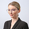 Очки для комп'ютера LuckyLOOK Blue Blocker Фешн-класика Чорно-золотистий 754-553