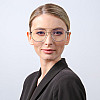 Очки для комп'ютера LuckyLOOK Blue Blocker Фешн-класика Чорно-золотистий 754-553