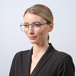 Очки для комп'ютера LuckyLOOK Blue Blocker Квадрати Чорний 754-539