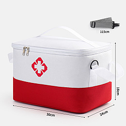 Сумка-органайзер для медикаментів Profi Care 30 x 24 x 18 см Біло-червоний (IBC003LOR)