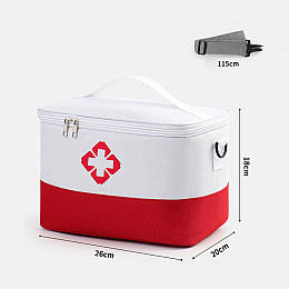 Сумка-органайзер для медикаментів Profi Care 26 x 20 x 18 см Біло-червоний (IBC003MOR)