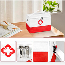 Сумка-органайзер для медикаментів Profi Care 26 x 20 x 18 см Біло-червоний (IBC003MOR)