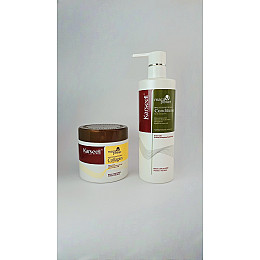Набір для глибокого живлення з ліпідною реконструкцією Karseell Maca Collagen Repair Conditioner 1 л (MaskKomd)