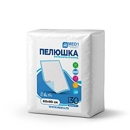 Медицинская одноразовая впитывающая пелёнка MED1 WC03 60x90 см 30 шт
