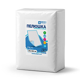Медицинская одноразовая впитывающая пелёнка MED1 WC03 80x150 см 30 шт