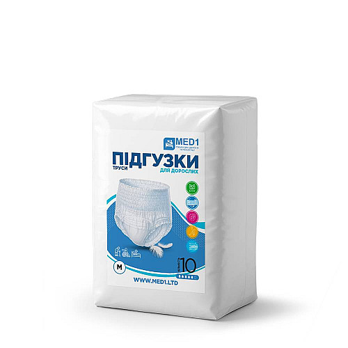 Трусы-подгузники для взрослых MED1 WC02 M 10 шт