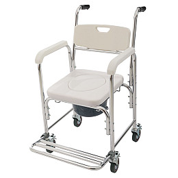 Кресло-туалет на колесах MED1 SC7005B Белый