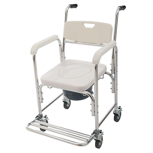 Кресло-туалет на колесах MED1 SC7005B Белый