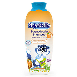 Шампунь і гель для душу SapoNello для дітей Абрикос 400 мл (8001280013386)