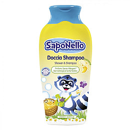 Шампунь та гель для душу SapoNello для дітей Банан 250 мл (8001280013478)
