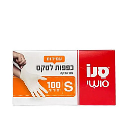 Латексні рукавички Sano Sushi Manusi Latex S Білий 100 шт (7290012117565)