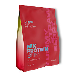 Низкокалорийный коктейль для снижения веса Choice PRO HEALTHY Mix Protein Slim Yummу Клубника 145 г (99101277101)