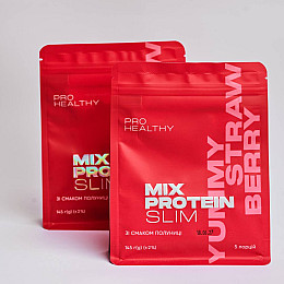 Низькокалорійний коктейль для зниження ваги Choice PRO HEALTHY Mix Protein Slim Yummу Полуниця 145 г (99101277101)