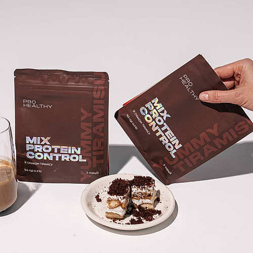 Протеїновий коктейль для контролю або збільшення ваги Choice PRO HEALTHY Mix Protein Control Yummy Тірамісу 145 г (99101273101)