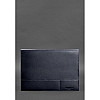 Кожаная папка для документов BlankNote А4 на магнитах Темно-Синяя (BN-DC-1-navy-blue)