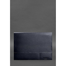 Кожаная папка для документов BlankNote А4 на магнитах Темно-Синяя (BN-DC-1-navy-blue)