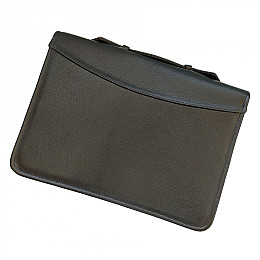 Папка для документів з натуральної шкіри Дорожка Чорна (7102-1)