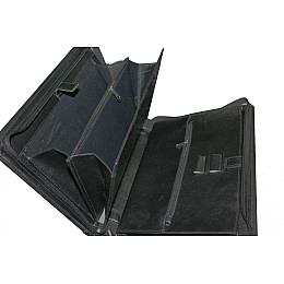 Папка для документів з натуральної шкіри Дорожка Чорна (7102-1)