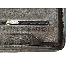 Папка для документів з натуральної шкіри Дорожка Чорна (7103-1)