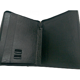 Папка для документів з натуральної шкіри Дорожка Чорна (7105-1)