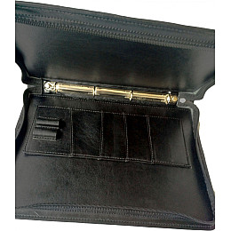 Папка для документів з натуральної шкіри Дорожка Чорна (7108-1)