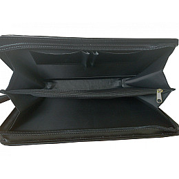 Папка для документів з натуральної шкіри Дорожка Чорна (7109-1)