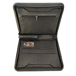 Папка для документів з натуральної шкіри Дорожка Чорна (7110-1)