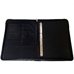 Папка для документів з натуральної шкіри Дорожка Чорна (7153-1)