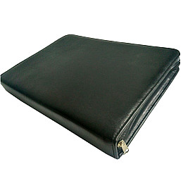 Папка для документов кожаная Дорожка Черная (7110)