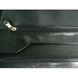 Папка для документов кожаная Дорожка Черная (7110)