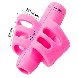 Набір з 3-х шт силіконових насадок на ручку, олівець для корекції письма (vol-896)