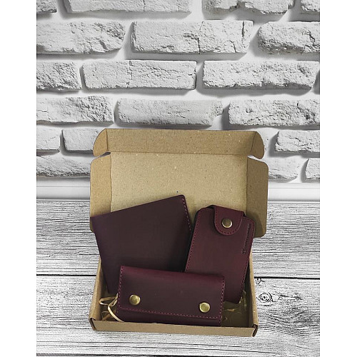 Подарочный набор DNK Leather №14 18,0*10,0*3,5 см Фиолетовый