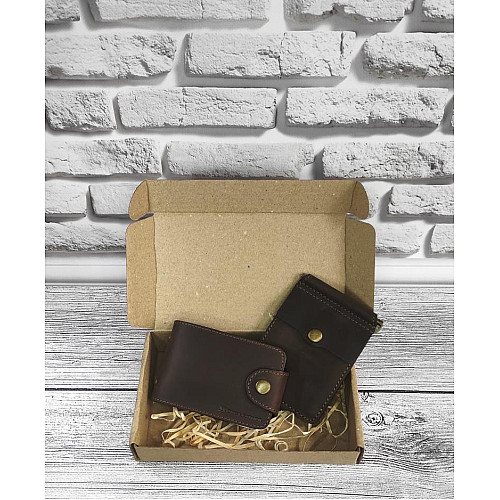 Подарочный набор DNK Leather №16 18,0*10,0*3,5 см Коричневый