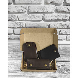 Подарочный набор DNK Leather №17 18,0*10,0*3,5 см Коричневый