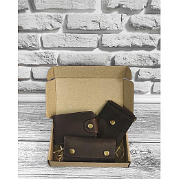 Подарочный набор DNK Leather №18 18,0*10,0*3,5 см Коричневый